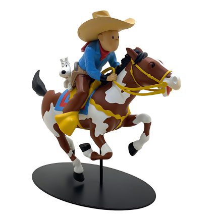 فیگور تن‌ تن Tintin cow-boy - Statuette résine 27 cm