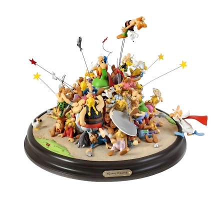 Asterix Village Brawl Diorama