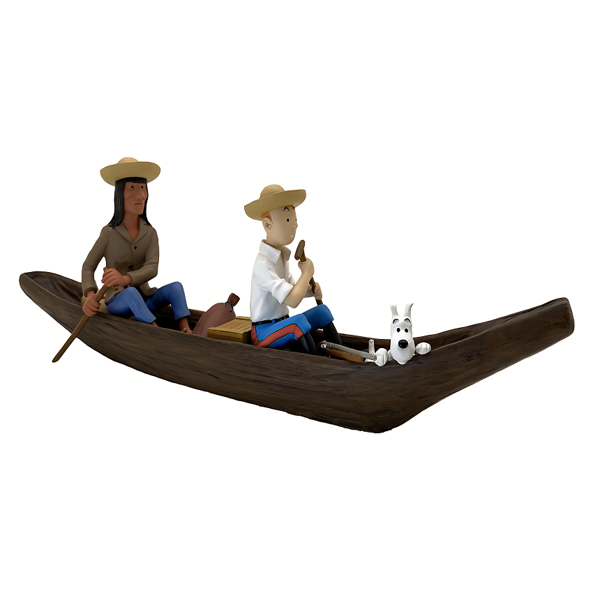 فیگور تن تن La pirogue فیگور تن تن La pirogue
