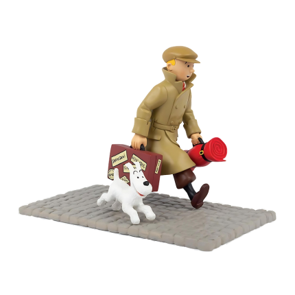 فیگور تن‌ تن Figurine Tintin & Milou "Ils arrivent" Tintinimaginatio
