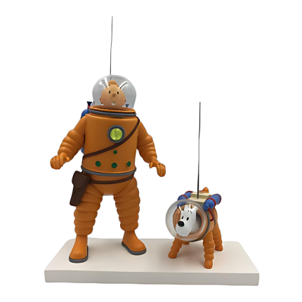 فیگور تن‌ تن و میلو ، فضانوردان روی یخ Tintin et Milou cosmonaute sur la glace