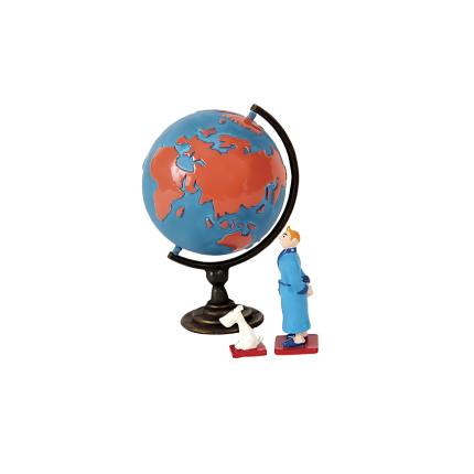 فیگور تن‌ تن Tintin & Milou mappemonde Pixi