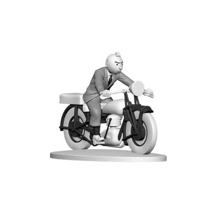فیگور تن‌ تن Tintin on a Motorbike