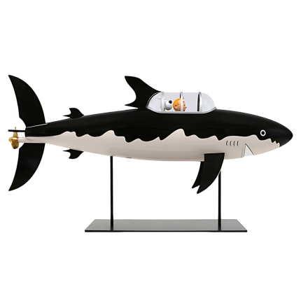 فیگور زیر دریایی ۷۷ سانتی تن تن Le Sous-marin Requin 77 cm