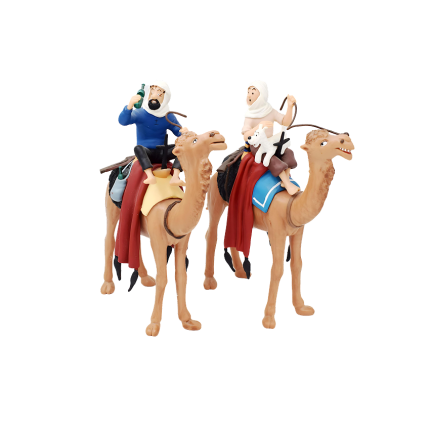 فیگور تن‌ تن و هادوک با شترDromadaire Tintin, Haddock et Milou Atelier Plastoy 15,5 cm