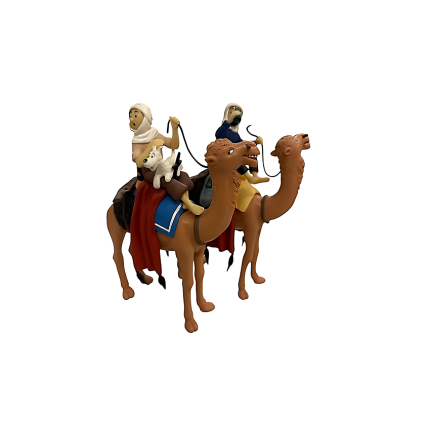 فیگور تن‌ تن Dromadaire Tintin, Haddock et Milou Atelier Plastoy 15,5 cm