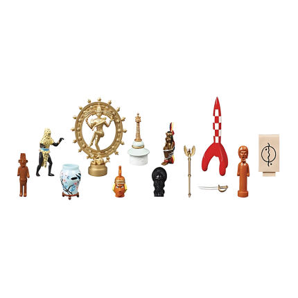 فیگور تن‌ تن Coffret 13 figurines - Collection Musee imaginaire