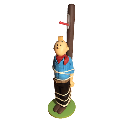 فیگور تن تن Tintin Poteau Hache Saint Emett