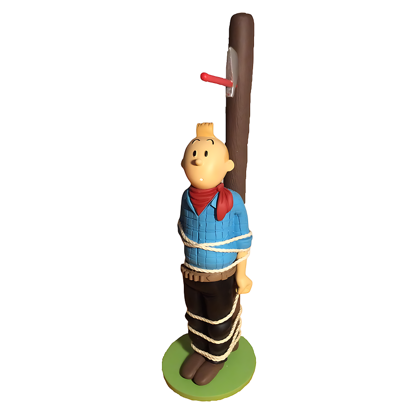 فیگور تن تن Tintin Poteau Hache Saint Emett فیگور تن تن Tintin Poteau Hache Saint Emett