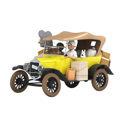 ماشین تن تن Tintin Car N°71 Ford T Yellow