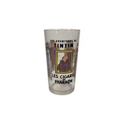 لیوان تن تن Tintin Large Glass Cigars Du Pharaon 1994