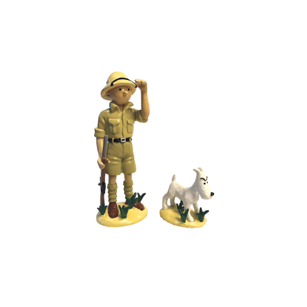 فیگور تن‌ تن Figurine Tintin & Milou au Congo Pixi