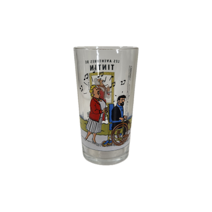 لیوان تن تن Tintin Large Glass Le Bijoux De La Castafiore 1994