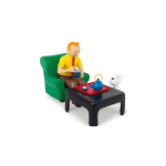 فیگور تن‌ تن Tintin prenant le the