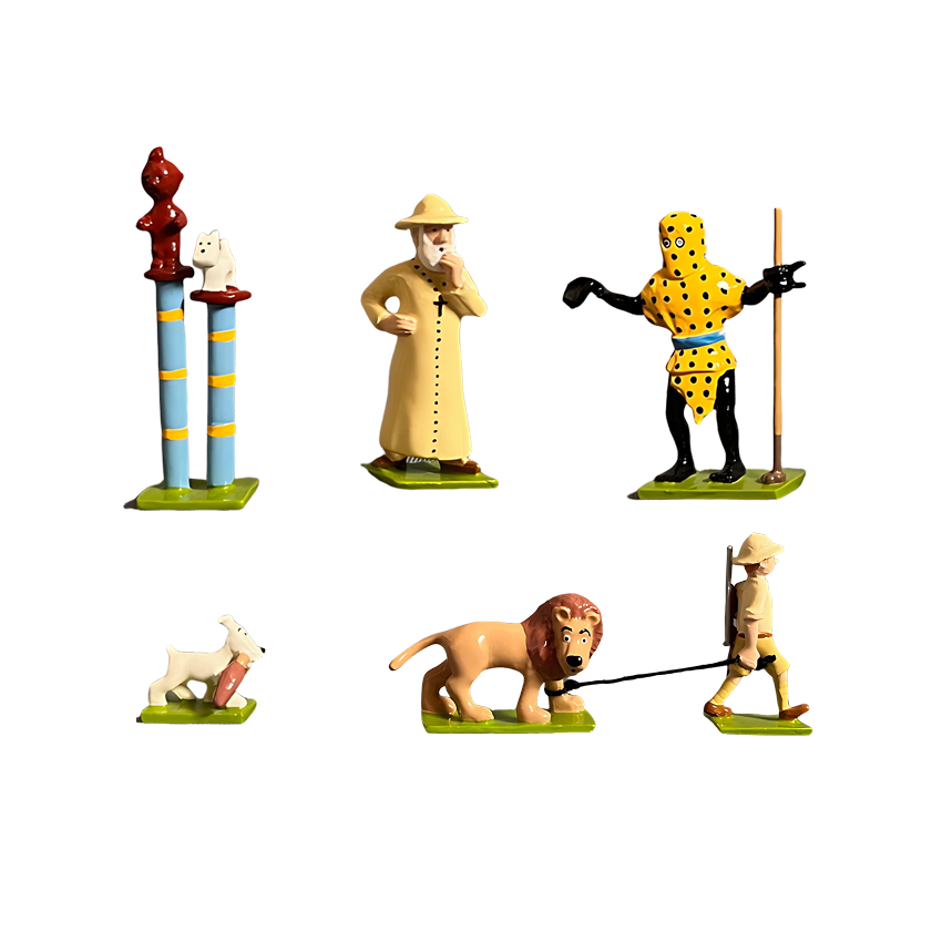 فیگور تن تن Mini-serie figurines album Tintin au Congo Pixi فیگور تن تن Mini-serie figurines album Tintin au Congo Pixi