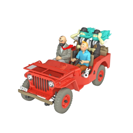ماشین تن تن Tintin Car N°47-The Red Jeep in the Desert