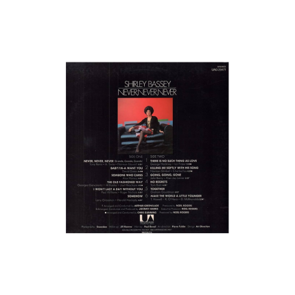 صفحه گرام Shirley Bassey – Never, Never, Never